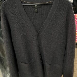 Banana Republic Men's Charcoal Cardigan